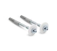DOJA Barcelona | Kit Fixation Lavabo | PACK 2 | Fixations Lavabo | M10 x 110mm | Acier Zingué | Kit De Fixation Murale | Pour Robinet Salle Bain, Mitigeur, Robinet, SCellement Chimique