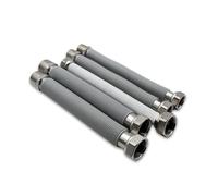 DOJA Barcelona | Kit Raccordement Chaudiere | Kit De Flexible Extensible | Connexion Chaudiere | 5 Pièces En Inox | Tuyau Flexible, Chauffe-Eau Chaudière | Pour Radiateur Salle De Bain, Rechaud Gaz