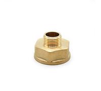 DOJA Barcelona | Mamelon 20/27-15/21 | 4 Adaptateur 3/4 1/2 M-F | Accessoires de Plomberie | en Laiton | Raccord Reducteur pour Tube Circulateur Chauffage, Tuyau Douche, Mousseur Robinet Economie Eau