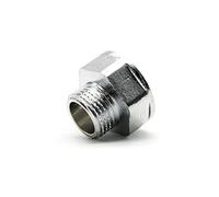 DOJA Barcelona | Mamelon 20/27-15/21 | Adaptateur 3/4 1/2 M-F | Accessoires de Plomberie | en Laiton Chrome | Raccord Reducteur pour Circulateur Chauffage, Tuyau Douche, Mousseur Robinet Economie Eau
