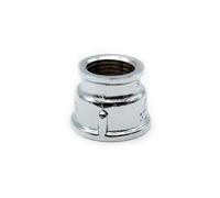 DOJA Barcelona | Manchon Réduit Laiton Chrome | Adaptateur 1/2 3/8 | Raccord de Tuyau | Réducteur Femelle pour Plomberie, Pression Eau, Réservoir Eau de Pluie