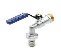 DOJA Barcelona | Robinet Exterieur en Laiton | Robinet Quart de Tour | pour Cuve 1000L, Tuyau Arrosage, Récupérateur Eau de Pluie, Tuyau Eau