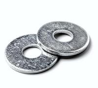 DOJA Barcelona | Rondelles Metal | Lot 100 Rondelles M5 | 5,3 x 15 x 1,2mm | en Acier Galvanisé | Rondelle Plate Large DIN 9021 pour Scellement Chimique, Joint Plomberie, Tole Ondulée pour Toiture