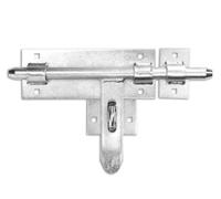 DOJA Barcelona Serrure Portail Exterieur - 340mm - Verrou Porte Exterieur Alliant Versatilité d'Utilisation, Association au Cadenas - Loquet Porte Exterieur, Montage Rapide et Installation Simple