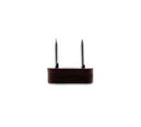 DOJA Barcelona | Taquet Etagere | 50 Support Etagere à 2 Clous Plastique | Couleur Marron | en Acier Galvanisé | Attache D'etagere pour Console Meuble, Armoire de Rangement, Etagere Murale Bois.
