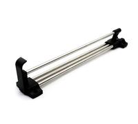 DOJA Barcelona | Tringle Coulissante Penderie | Pack 2 | Portant Vetement Solide | 400mm | Acier, Plastique | Penderie Vetement | pour Dressing Chambre Adulte, Rangement Vetement, Portant a Vetement