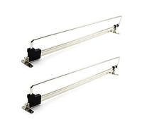 DOJA Barcelona | Tringle Coulissante Penderie | Pack 2 | Porte Cintre Coulissant | 350mm | en Acier | Penderie Vetement | pour Dressing Chambre Adulte, Rangement Vetement, Portant a Vetement, Armoire