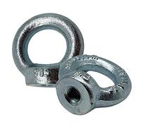 DOJA Industrial | Anneau de levage Femelle M8 | PACK 5 | Ecrou en acier galvanisé pour soulever poids | Pour corde a linge, crochet balancoire, scellement chimique, usage domestique ou industriel