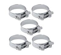DOJA INDUSTRIAL | Collier à Tourillon | Collier de Serrage Haute Pression | Diamètre 48-51 mm | Lot 5 | Fixation Solide | Utilisation: Irrigation, Pompage, Tuyau pour Béton, Travaux Publics...