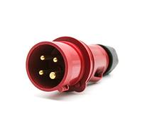 DOJA Industrial | Fiche Mâle Industrielle 32A | 3 Pôles + Terre | 380V | Etanche IP44 | Prise Electrique pour Rallonge Electrique, Camping Car Accessoires | Pour Usage Intérieur et Exterieur