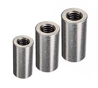 DOJA Industrial | MANCHON FILETÉ M6 | PACK 10 | Manchon de raccordement femelle pour Tube acier Tige filetée Ecrou long rond | Manchon connecteur acier Raccord plomberie Reducteur de pression