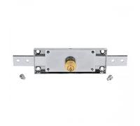DOJA Industrial | Serrure de porte enroulable | Cylindre 60 mm | 1 unité | Acier galvanisé | Verrouillage avec clé | Utilisation : serrures pour portes, volets roulants, porte garage