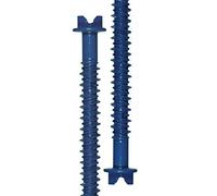 DOJA INDUSTRIAL | Vis à Beton | Tete Hexagonale avec Rainure et Rondelle | Diamètre Filetage: 6,5mm | Longueur: 80mm | Pack 20 Acier Zingué Bleu | pour Fenetre, Fixation Cadre, Construction...