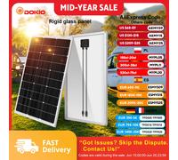 DOKIO 18V 100W-200W panneau solaire rigide chine panneau solaire étanche en silicium monocristallin # DSP-100M/DSP-100MX2 Camping/maison/RV 100W rigid solar