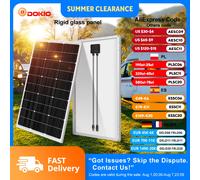 DOKIO 18V 100W-200W panneau solaire rigide chine panneau solaire étanche en silicium monocristallin # DSP-100M/DSP-100MX2 Camping/maison/RV 100W rigid solar