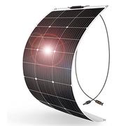 DOKIO Panneau Solaire Souple 100W 12V Monocristallin Semi-Flexible