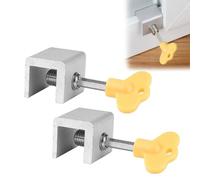 DOKRIN Verrous et linguets pour fenêtre,2 butées de porte et de fenêtre et verrous de moustiquaire coulissante
