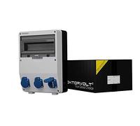 Doktorvolt® 9009 Distributeur de courant IP54 TD 3 x 230 V Mennekes Boîte de distribution murale de chantier Distributeur de courant