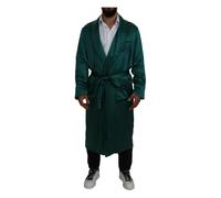 Dolce & Gabbana - Peignoir de Soie Vert avec Ceinture - Homme - Vêtements de nuit et de détente - Vert - Taille: S