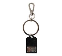 Dolce & Gabbana - Plaque en Verre Noire Porte-clés en Métal - unisex - Accessoires - Noir - Taille: ONE Size