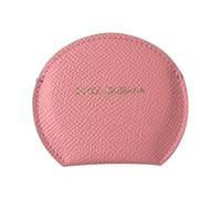 Dolce & Gabbana - Support de miroir à main en cuir rose - Femme - Sacs - Rose - Taille: ONE Size
