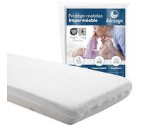 DOLCI SOGNI Matelas 60x120 Enfant avec 2 Protège-Matelas Imperméables, Matelas Bebe 60x120 cm, Épaisseur 10 cm, Matelas Lit Parapluie, Housse Aloe Vera Déhoussable et Lavable, Oeko-TEX® et CertiPUR™