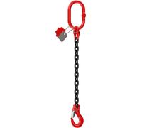 Dolezych DoKett Suspension à chaîne 1 brin Classe 8 1 m de long avec crochet à tête de fourche Capacité de charge 1120 kg