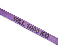 Dolezych Élingue Ronde à Gaine Double, Charge Maximale d'Utilisation 1000 kg, Longueur Utile 1 m - Violette
