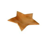 Dolfi | Bol étoile en bois 23 x 23 cm 23 cm | Bois naturel en Val Gardena | Figurine de crèche