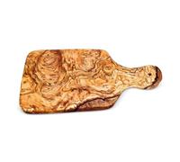 Dolfi | Planche à découper en bois d'olivier 32 x 16 cm 16 cm | Bois naturel en Val Gardena | Figurine de crèche