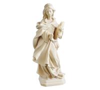DOLFI Sainte Veronica : Une vie de foi et de mystère 150 cm - Bois naturel dans Val Gardena - Figurine de crèche
