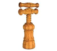 Dolfi | Tire-bouchon en bois d'olivier 10 cm | Bois naturel en Val Gardena | Figurine de crèche
