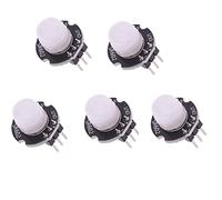 DollaTek Lot de 5 mini détecteurs de mouvement SR602 - Interrupteur pyroélectrique infrarouge PIR pour Arduino DIY avec lentille