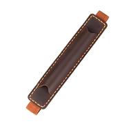 Dolltobe Étui à Stylo en Cuir véritable, Pochette Vintage pour Stylo avec Bande élastique, étui Artisanal pour Stylo Plume 18 cm, Compact et Portable, Porte Stylo sécurisé, pour carnets et agendas