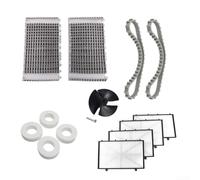 Dolphin Kit d'entretien complet pour nettoyeur de piscine robotique Dx3 pour Dx4 M200 comprenant 14 pièces brosses, courroies, roues et filtres
