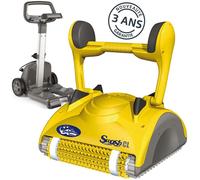 Dolphin-Browser Robot électrique de piscine fond et parois SWASH CL – brosses combinées, chariot