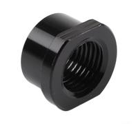 Dolvitrny Écrou d'essieu traversant pour vélo M15 x 1,5 mm - Capuchon de moyeu pour vélo de route avant et arrière - Tige de fourche en alliage noir (M15 x P1,5)