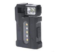 Dolvitrny Lampe de travail rechargeable, lampe LED rotative à 360 ° avec écran LCD, deux modes blanc et rouge pour les tâches de réparation et d'inspection de garage, atelier, réparation