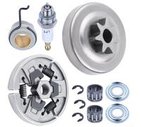Dolvitrny Tambour d'embrayage et engrenage à vis sans fin pour tronçonneuse Stihl MS290 MS390 029, kit d'accessoires complet avec roulement à aiguille, composants métalliques résistants à l'usure