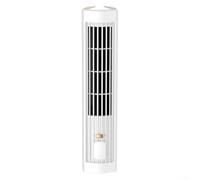 Dolvitrny Ventilateur tour sans pales USB silencieux pour chambre à coucher et bureau, 3 vitesses, circulation d'air personnelle à faible bruit, ventilateur de table vertical horizontal, sûr (blanc)