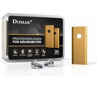 DOMAR TerraMow Lot de 30 lames pour robot tondeuse et lames de rechange pour Eufy E18, E15 & C15 (ancre) - Lames et lames de rechange avec vis pour tondeuse à gazon et robot à gazon, TerraMow