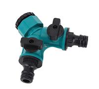 Domary Adaptateur de Vanne de Dérivation pour Tuyau D'arrosage avec Connecteur 1/2 3/4 Pouces, Interrupteur Commande à Bouton à 90 Degrés pour L'arrosage, L'irrigation, Le Jard