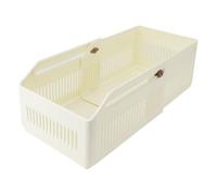 Domary Bac de Rangement Extensible, Organisateur Empilable Rétractable | Récipient en Plastique ABS PP, Conception Pliable pour Placard, Garde-manger, Réfrigérateur, Support Peu Encombrant pour