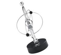 Domary Boule Pivotante à Mouvement Perpétuel, Sculpture de Bureau Cinétique avec Anneau Rotatif pour la Décoration de la Maison et du Bureau (A603)