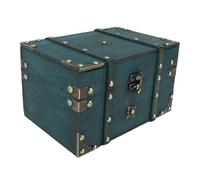 Domary Coffre au Trésor Vintage, Rangement de Bijoux Rétro en Bois avec | Construction en Bois Composite, 8,54 X 5,91 X 5,12 Pouces, Idéal pour Organiser les Accessoires sur ou la Console D'entrée