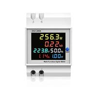 Domary Compteur d'électricité monophasé Compteur Numérique Intelligent pour Usage Domestique Matériau ABS Montage sur Rail 54 * 80 * 60mm