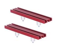 Domary Ensemble D'outils de Butée D'établi et de Rabotage Haute Précision pour les Projets Menuiserie, Construction en Alliage D'aluminium Durable, Comprend 2 Butées Rabotage et 4 Chiens pour une