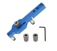 Domary Ensemble D'outils de Perçage à Centrage Automatique-localisateur de Poinçonnage pour le Travail du Bois Facile à Utiliser avec Bague Métallique Réglable, 3 Tailles Disponibles (Ensemble A