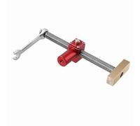 Domary Étau de Bureau pour Menuiserie, Outil de Serrage Rapide pour Charpentiers, Alliage D'aluminium Rouge et Laiton 167x50x20mm (20mm)