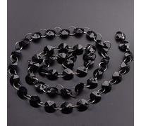 Domary Fil de Perles Octogonales en Cristal Acrylique, 1m, Décoration de | Acrylique Léger et Durable, Perles Brillantes de 14mm, Chaîne Suspendue pour Guirlande D'arbre de Noël, Lustre, Nappe